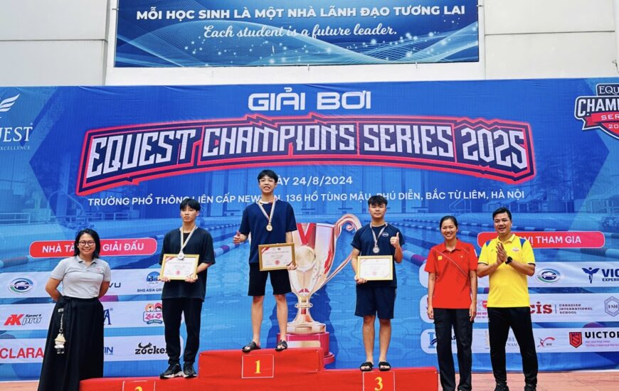 CHÚC MỪNG 8 HUY CHƯƠNG MÔN BƠI LỘI CỦA NEWTONIANS TẠI EQUEST CHAMPIONS SERIES 2025