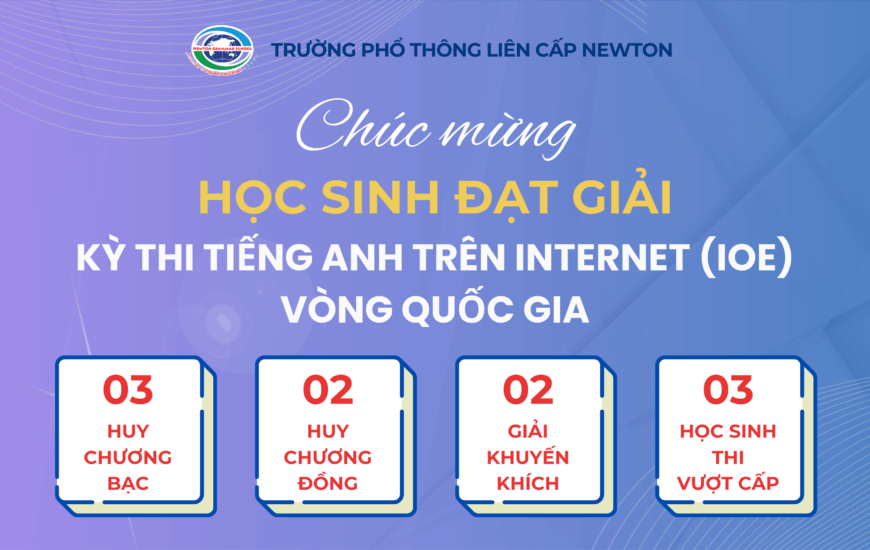 CHÚC MỪNG CÁC EM HỌC SINH ĐẠT GIẢI TẠI KỲ THI TIẾNG ANH TRÊN INTERNET (IOE) – VÒNG QUỐC GIA