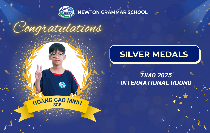STUDENT HOANG CAO MINH EXCELS WITH A SILVER MEDAL AT THE TIMO 2025 INTERNATIONAL MATHEMATICS OLYMPIAD